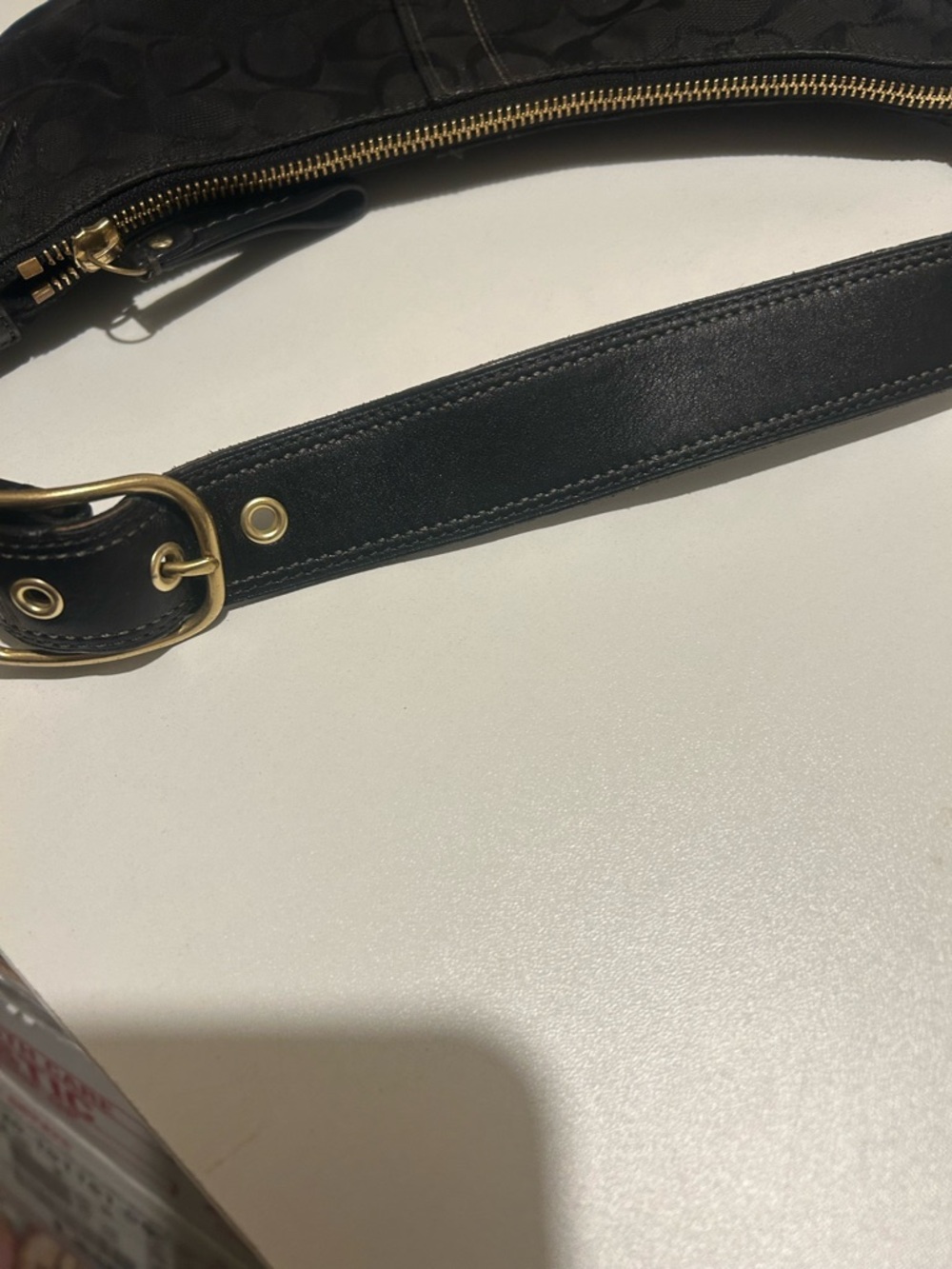 Coach Black Signature Hobo Bag - Picture 12 of 16